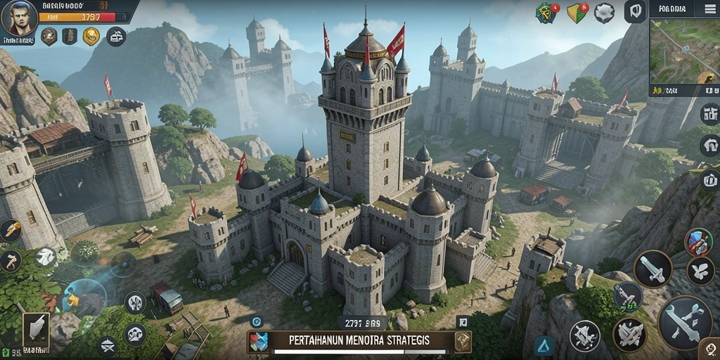 Tangkapan layar gameplay menakjubkan Tower Defense 2757 yang penuh strategi.