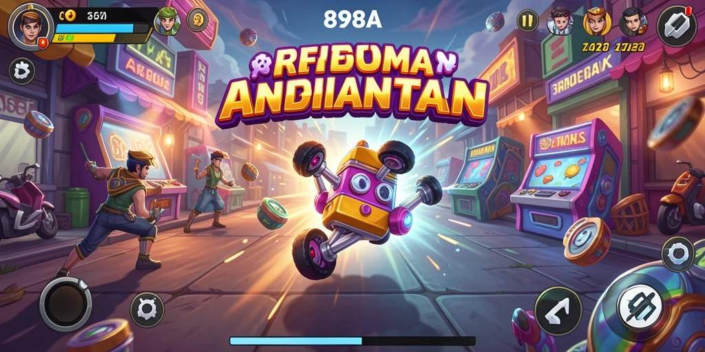 Tangkapan layar gameplay 898A yang seru dengan aksi arcade.
