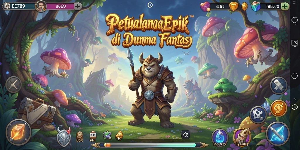 Gameplay menakjubkan dari EE789 dalam dunia RPG yang luas.