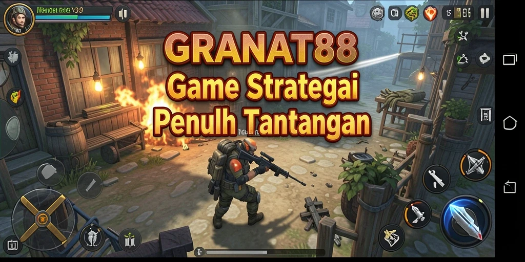 Tampilan gameplay <strong>GRANAT88</strong> yang menunjukkan pertempuran strategi yang seru.