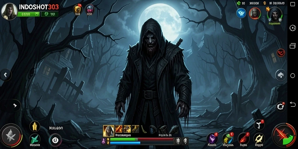 Screenshot menampilkan gameplay menegangkan dari INDOSLOT303.