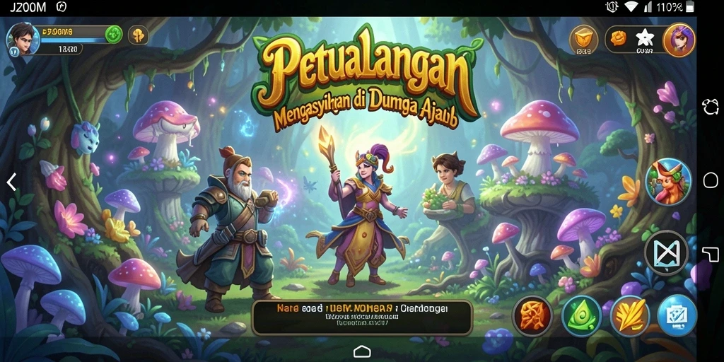 Tampilan menakjubkan dari gameplay petualangan J200M.