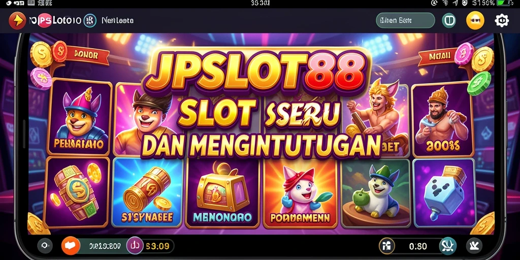 Tampilan gameplay menarik dari JPSLOT88 yang memukau.