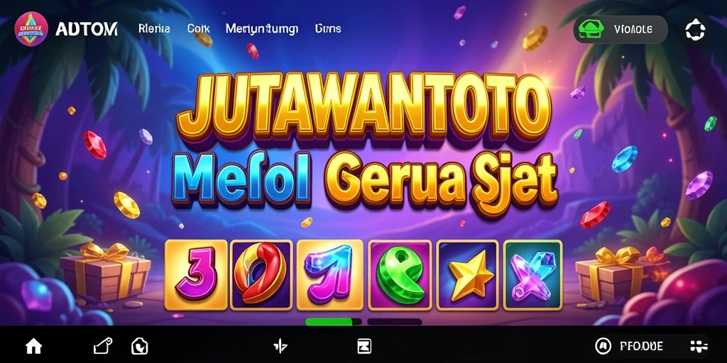 Tampilan gameplay menarik dari permainan Slot JUTAWANTOTO.