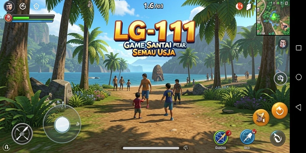 Screenshot gameplay LG111 yang menampilkan kesenangan dalam bermain.