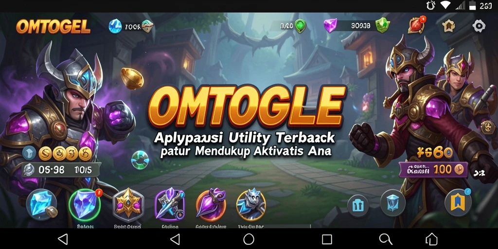 Tangkapan layar utama OMTOGEL menampilkan antarmuka aplikasi Utility yang intuitif.