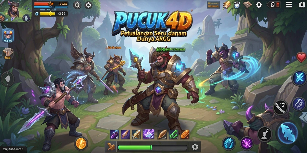 Tangkapan layar gameplay seru dalam <strong>PUCUK4D</strong>, menampilkan pertarungan epik di dunia ARPG.
