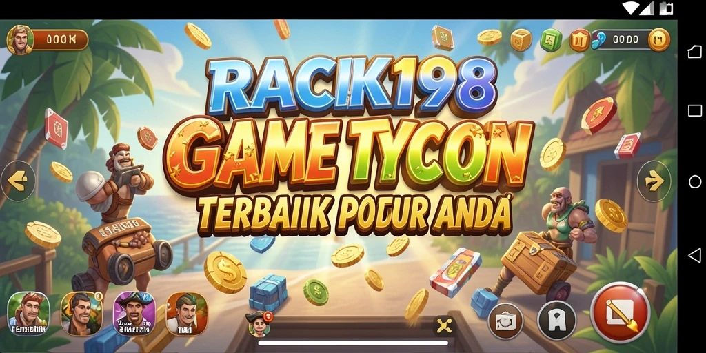 Screenshot gameplay Racik198 menunjukkan keseruan membangun bisnis.