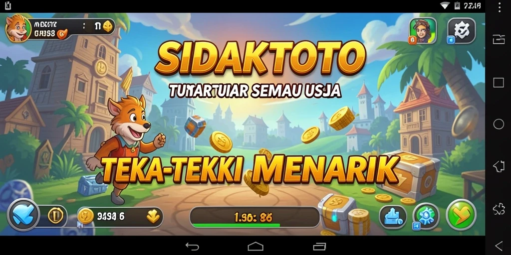 Tampilan gameplay <strong>SIDAKTOTO</strong> yang seru dengan berbagai teka-teki menantang.
