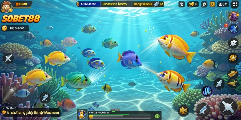 Screenshot gameplay Tembak Ikan yang seru di SOBET88.