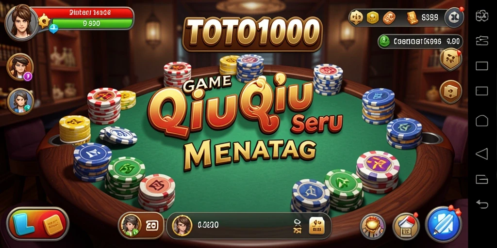 Tampilan gameplay TOTO1000 yang seru dan menantang di QiuQiu.